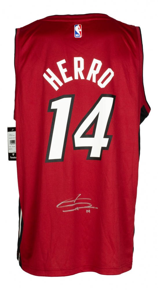 Tyler Herro Signed Authentic Fanatics Heat Jersey (JSA) (Online Order Only)