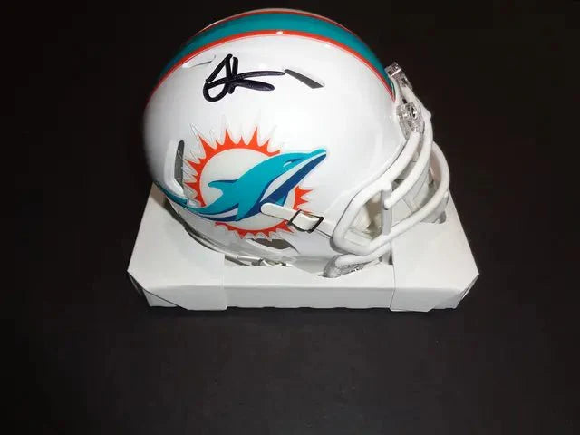 Tyreek Hill Miami Dolphins Autographed Riddell Mini Helmet GA coa (Online Order Only)