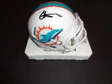 Tyreek Hill Miami Dolphins Autographed Riddell Mini Helmet GA coa (Online Order Only)