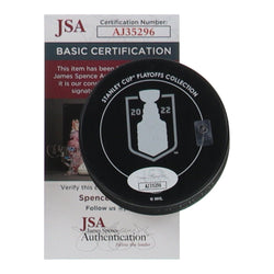 Valeri Nichushkin Signed 2022 Stanley Cup Champions Logo Hockey Puck (JSA) (Online Order Only)