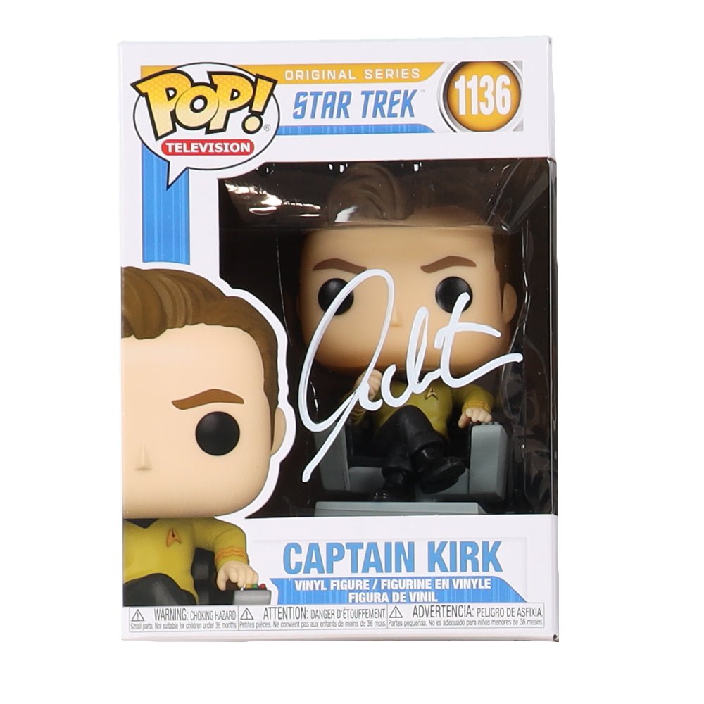 William Shatner Signed "Star Trek" #1136 Captain Kirk Funko Pop! Vinyl Figure (Beckett) (Online Order Only)