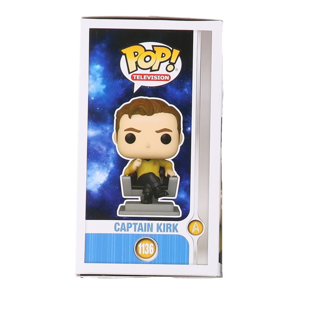 William Shatner Signed "Star Trek" #1136 Captain Kirk Funko Pop! Vinyl Figure (Beckett) (Online Order Only)