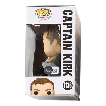 William Shatner Signed "Star Trek" #1136 Captain Kirk Funko Pop! Vinyl Figure (Beckett) (Online Order Only)
