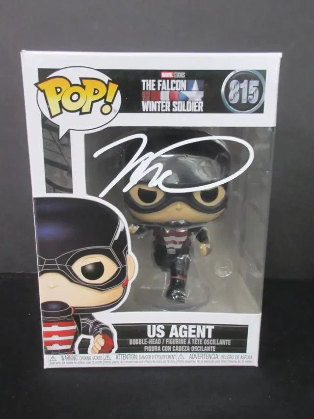 Wyatt Russell Signed Funko Pop US Agent Thunderbolts #815 Heritage COA 137362 (Online Order Only)