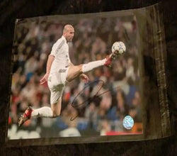 Zinedine Zidane Signed 8x10 Photograph with coa 124639 (Online Order Only)
