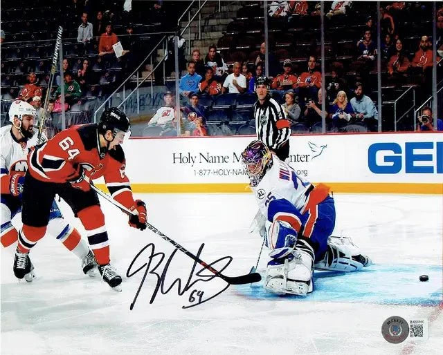 Joseph Blandisi New Jersey Devils Autographed 8x10 Photo Beckett Holo (Online Order Only)
