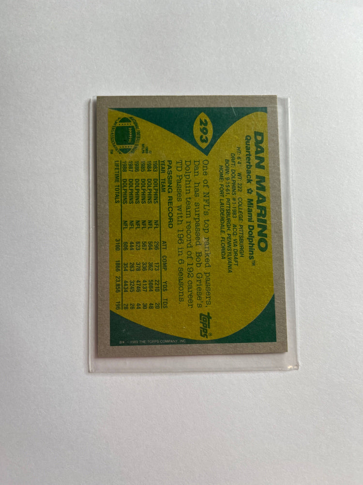 Dan Marino Card (Online Order Only)