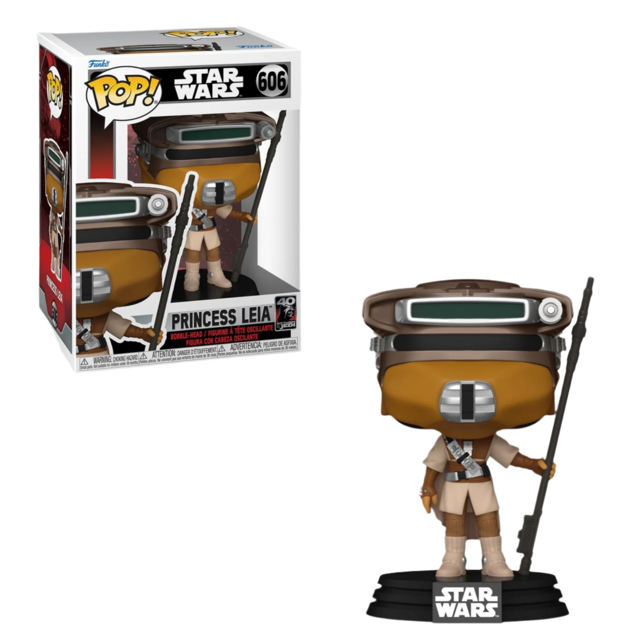 Star Wars Princess Leia Boushh Return of the Jedi 40th Anniversary Funko Pop! #606 (Online Order Only)