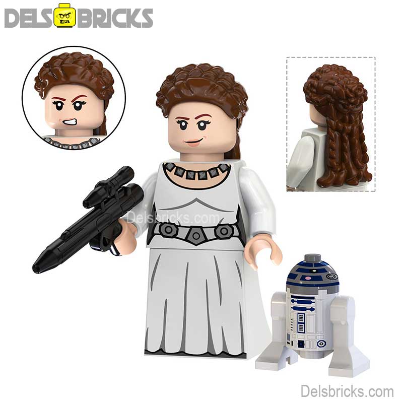 Princess Leia with R2D2 - from A New Hope| Lego Star wars Minifigures (ONLINE ORDER ONLY)