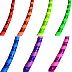 Rainbow Prism Taped Hoops ~ Beginner & Kids Fitness & Practice Hoops (ONLINE ORDER ONLY)