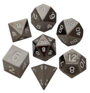 MDG: 16mm metal dice set Sterling Gray