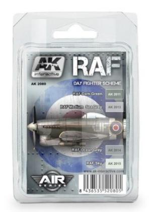 AK Interactive: RAF Day Fighter Scheme Colors Set (ONLINE ORDER ONLY)