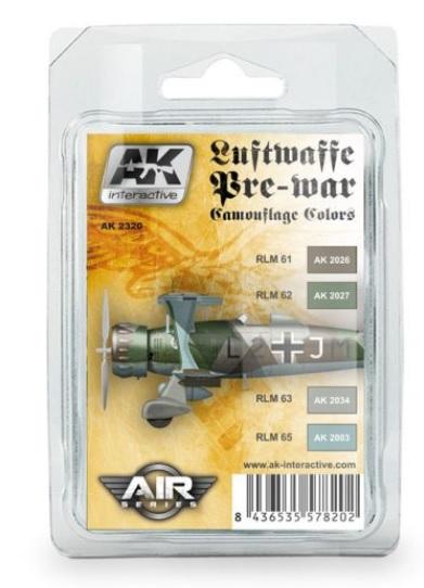 AK Interactive: Luftwaffe Pre-War Camouflage Set (ONLINE ORDER ONLY)