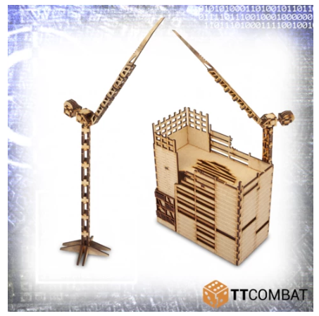 TTCombat 10mm Terrain: Sci-fi Scenics - Construction Site (ONLINE ORDER ONLY)