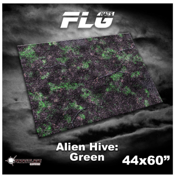 Frontline Gaming Mats: Alien Hive Green 44x60