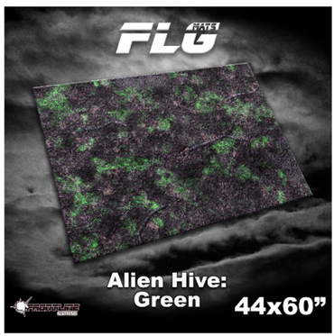 Frontline Gaming Mats: Alien Hive Green 44x60"