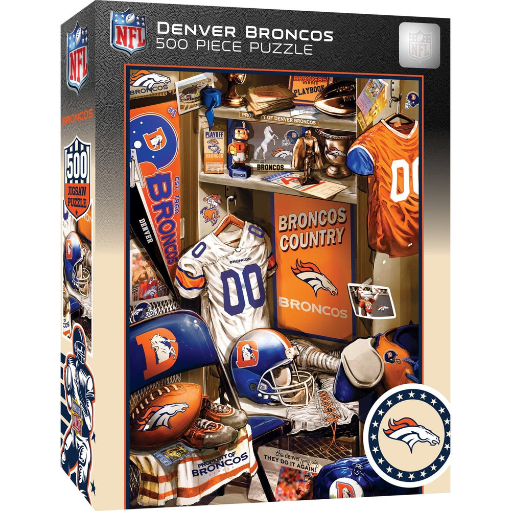Denver Broncos - Locker Room 500 Piece Jigsaw Puzzle (ONLINE ORDER ONLY)