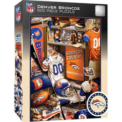 Denver Broncos - Locker Room 500 Piece Jigsaw Puzzle (ONLINE ORDER ONLY)