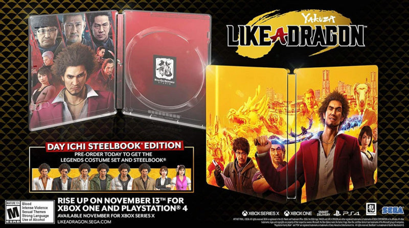 Yakuza: Like A Dragon (Day Ichi Steelbook Edition) (Xbox One/Xbox Series X) (ONLINE ORDER ONLY)