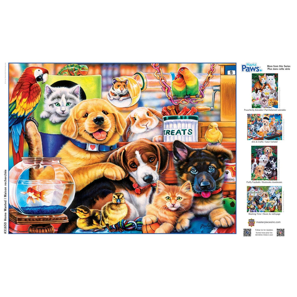 Playful Paws - Home Wanted 300 Piece EZ Grip Jigsaw Puzzle (ONLINE ORDER ONLY)