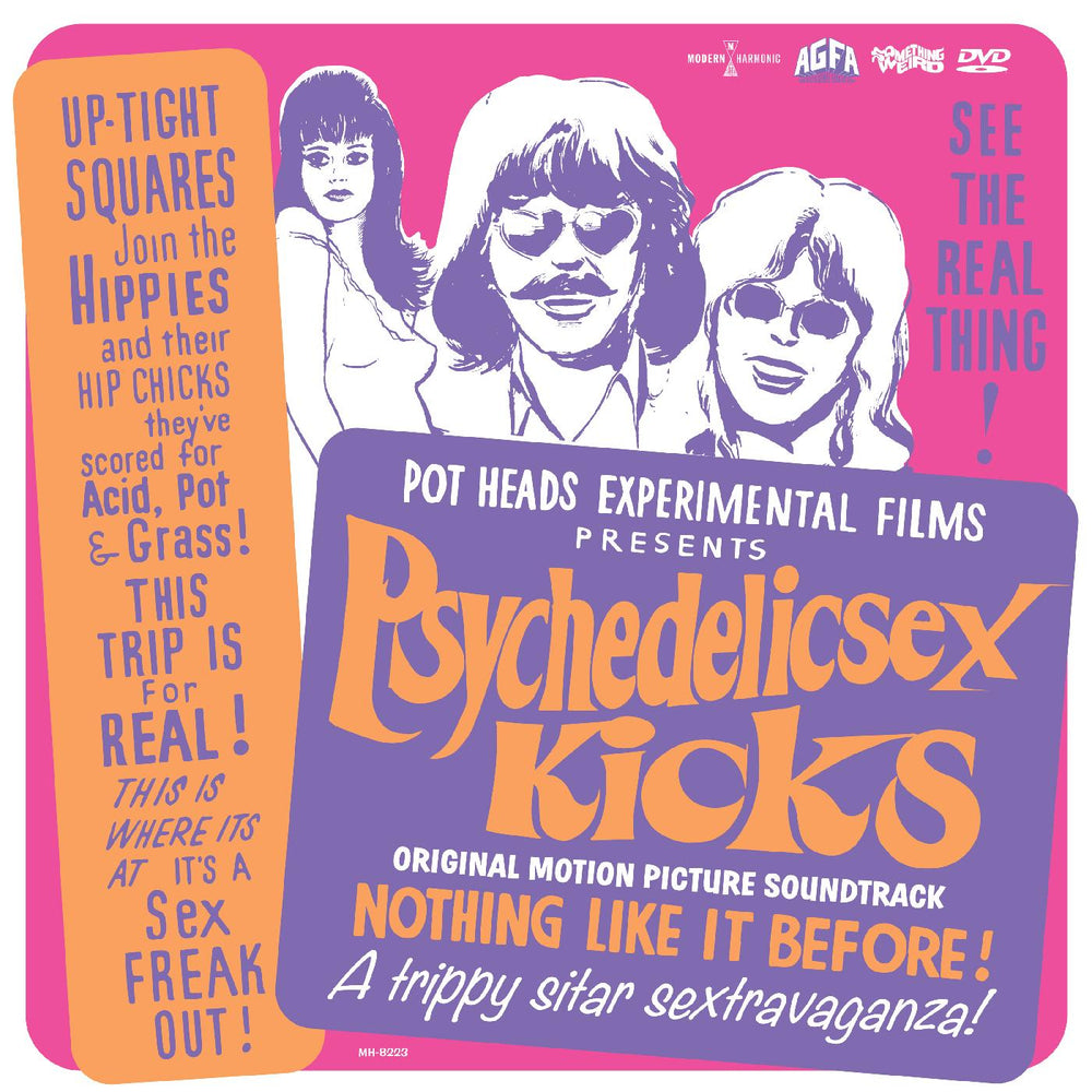 Psychedelic Sex Kicks - Original Motion Picture Soundtrack (COLOR VINYL + DVD) [Vinyl] (ONLINE ORDER ONLY)