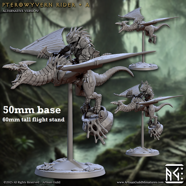 Pterowyvern Rider: Sculpt A (Pterodactyl Cavalry Unit) (Online Only)