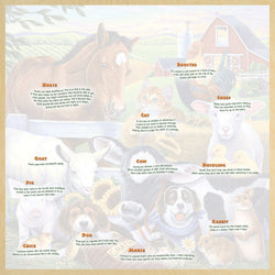 Wood Fun Facts - Farm Friends 48 Piece Wood Jigsaw Puzzle (ONLINE ORDER ONLY)