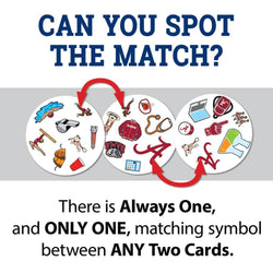 Alabama Crimson Tide Spot It! Card Game (ONLINE ORDER ONLY)