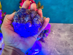 Rare Purple Rain Pocket Fluorite Clusters, Lady Annanella Mine, CLOSED Mine!, Daylight Fluorescent (ONLINE ORDER ONLY)