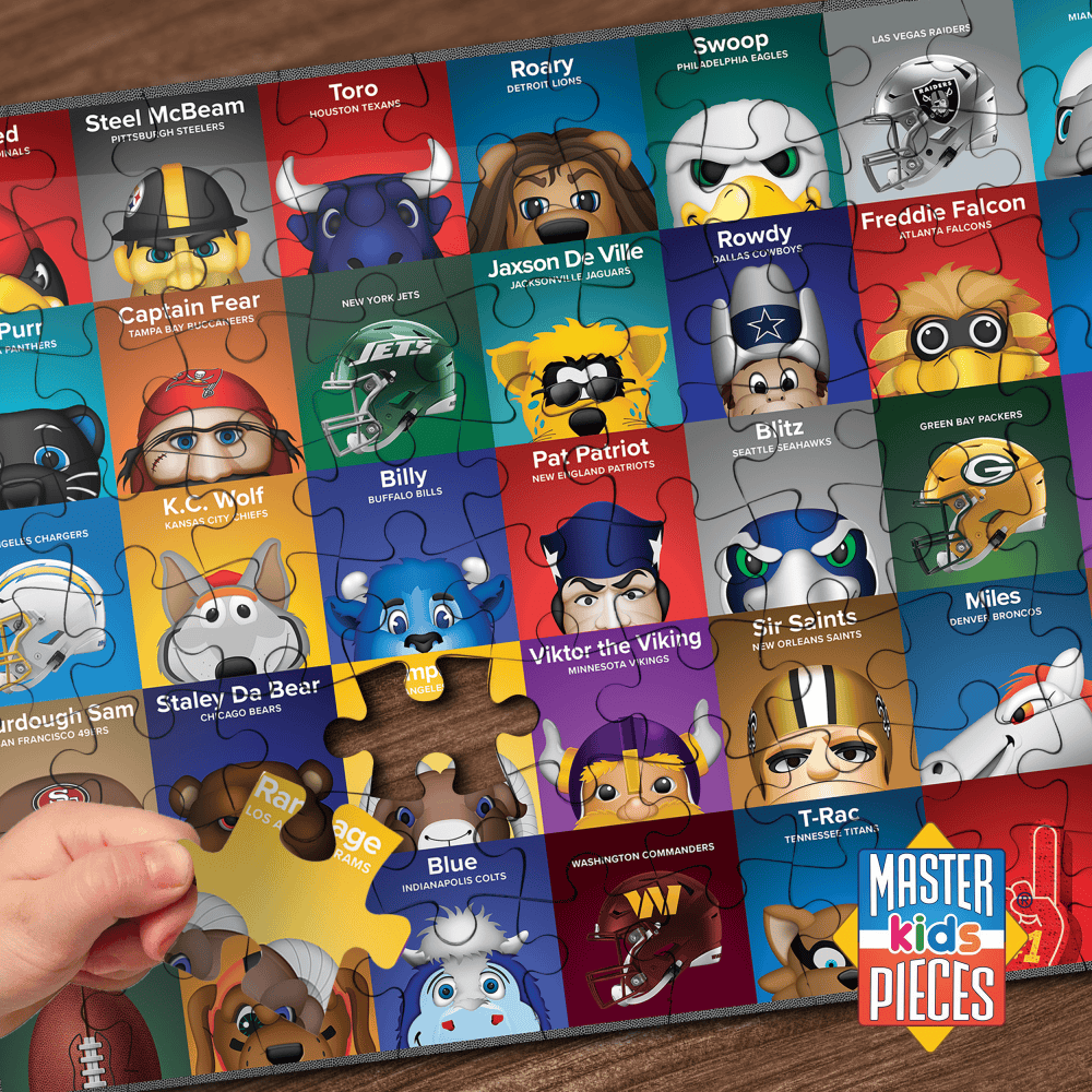 NFL Mascots 100 Piece Jigsaw Puzzle