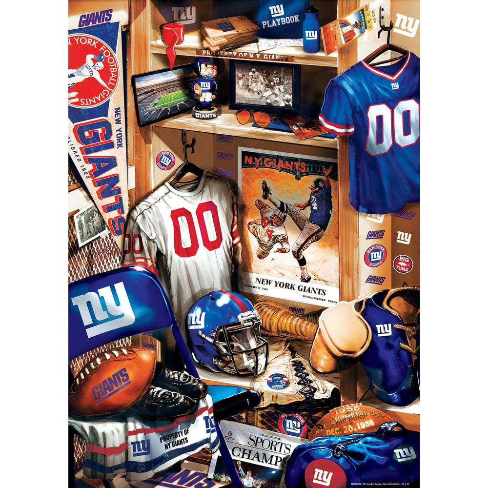 New York Giants - Locker Room 500 Piece Jigsaw Puzzle (ONLINE ORDER ONLY)