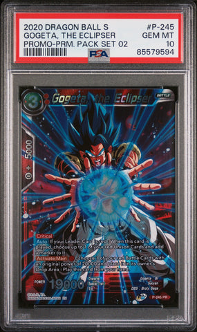 2020 DRAGON BALL SUPER GOGETA, THE ECLIPSER #P-245 - PSA 10 (Online Order Only)