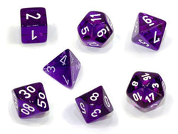 Chessex: Polyhedral Translucent Dice sets - 10mm (Online Order Only)