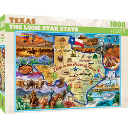 Texas - The Lone Star State 1000 Piece Jigsaw Puzzle (ONLINE ORDER ONLY)