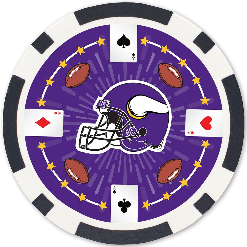 Minnesota Vikings 100 Piece Poker Chips (ONLINE ORDER ONLY)