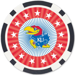 Kansas Jayhawks 100 Piece Poker Chips (ONLINE ORDER ONLY)
