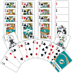 Miami Dolphins Playing Cards - 54 Card Deck (ONLINE ORDER ONLY)
