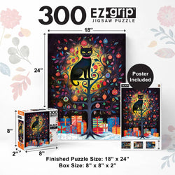 Black Cats - Hidden in the Tree 300 Piece EZ Grip Jigsaw Puzzle