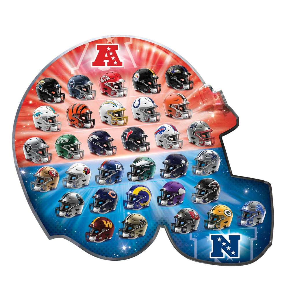 NFL - Teams Helmet 500 Piece Shaped Jigsaw Puzzle (ONLINE ORDER ONLY)