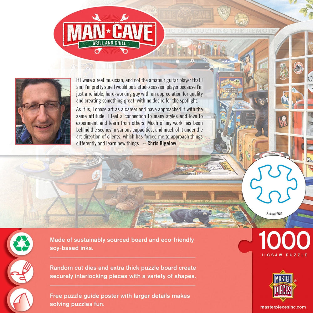 Man Cave - Grill and Chill 1000 Piece Jigsaw Puzzle (ONLINE ORDER ONLY)