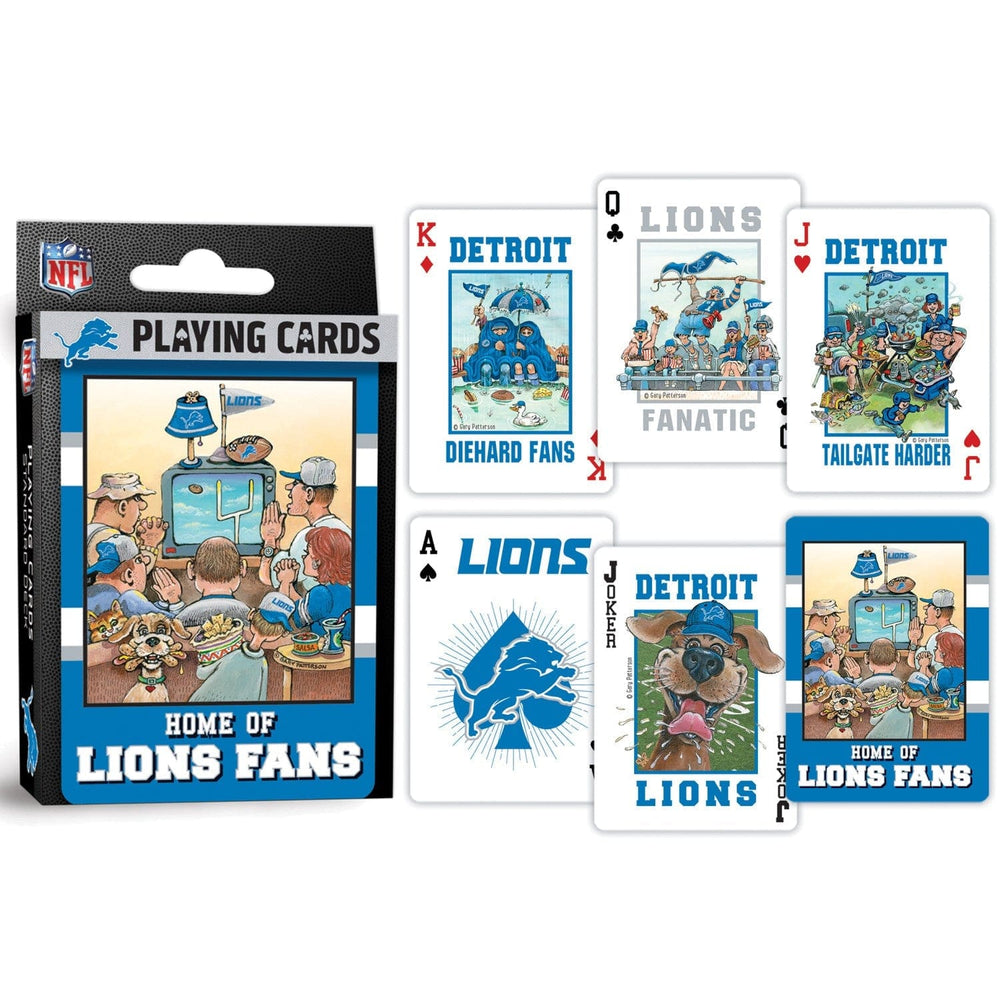 Detroit Lions Fan Deck Playing Cards - 54 Card Deck (ONLINE ORDER ONLY)