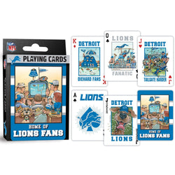 Detroit Lions Fan Deck Playing Cards - 54 Card Deck (ONLINE ORDER ONLY)