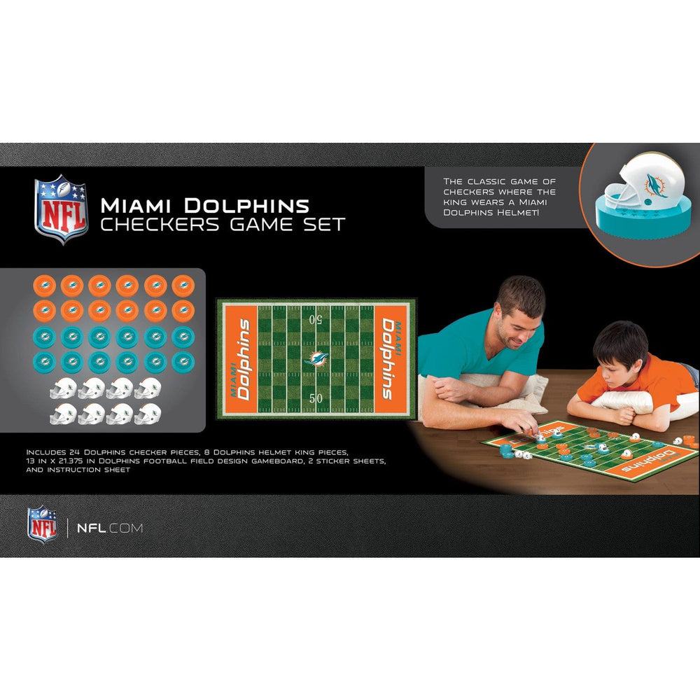 Miami Dolphins Checkers Board Game (ONLINE ORDER ONLY)