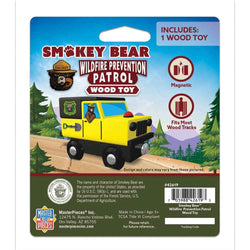 Smokey Bear Jeep Wood Toy Train