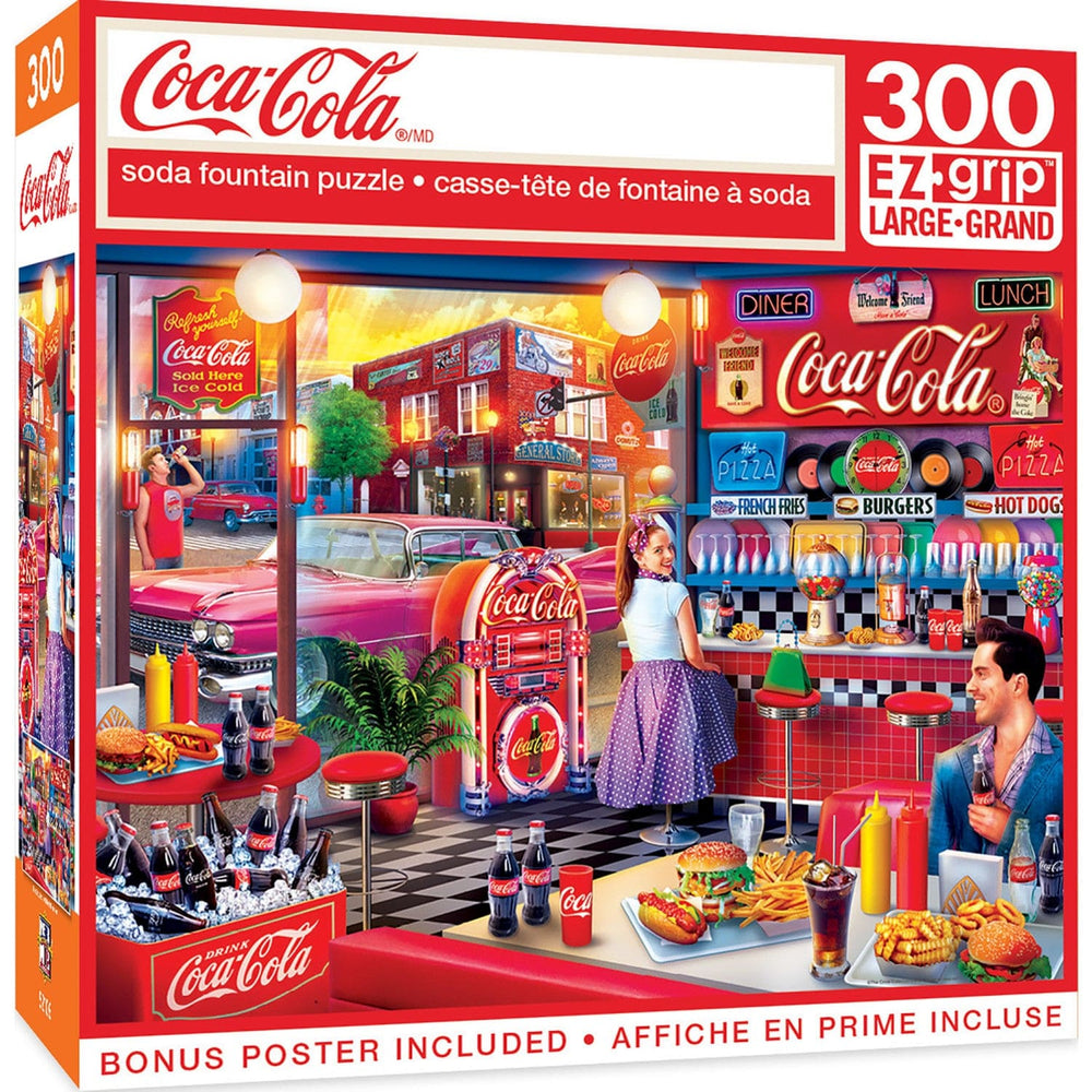 Coca-Cola - Soda Fountain 300 Piece EZ Grip Jigsaw Puzzle (ONLINE ORDER ONLY)
