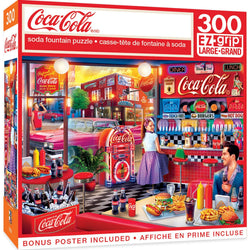 Coca-Cola - Soda Fountain 300 Piece EZ Grip Jigsaw Puzzle (ONLINE ORDER ONLY)