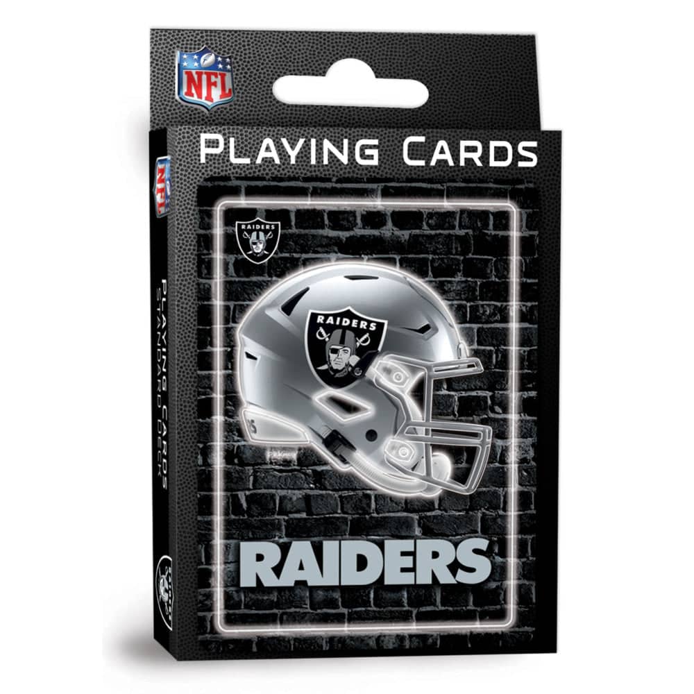 Las Vegas Raiders Neon Playing Cards - 54 Card Deck