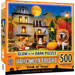Glow in the Dark - Trick or Treat 500 Piece Jigsaw Puzzle (ONLINE ORDER ONLY)
