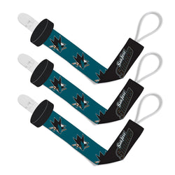 San Jose Sharks - Pacifier Clip 3-Pack (ONLINE ORDER ONLY)