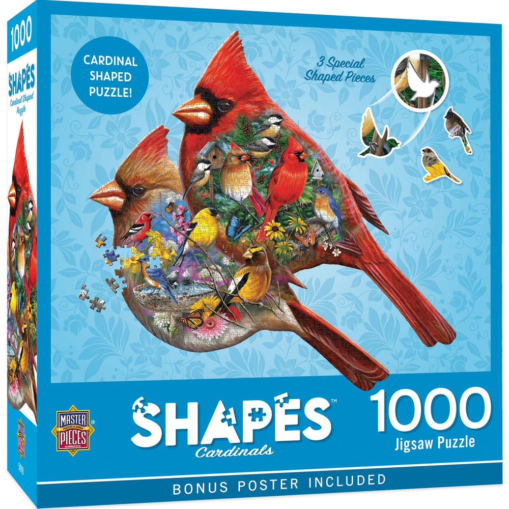 Shapes - Cardinals 1000 Piece Shaped Jigsaw Puzzle (ONLINE ORDER ONLY)